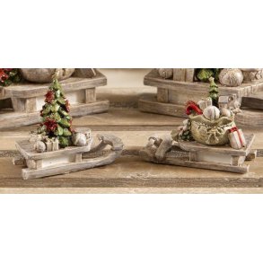 Juleslder, 2 ass til julelandskabet/dekorationen